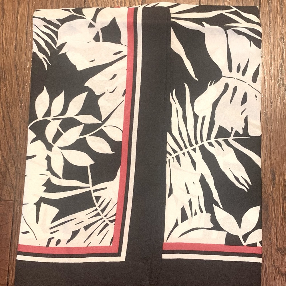 Jim Thompson 21” Palm Print Square Silk Scarf